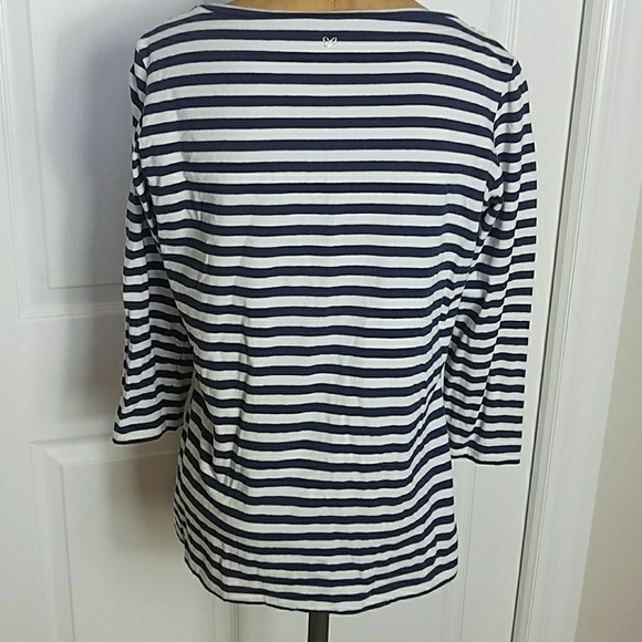 MAX MARA WEEKEND 3/4 SLEEVE EMBELLISHED TEE - Picture 4 of 7